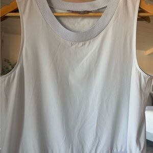 Athleta White Sleeveless Tank Top